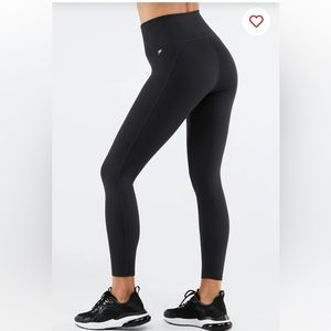 Fabletics High Waisted Powerhold 7/8 Legging Black Medium
